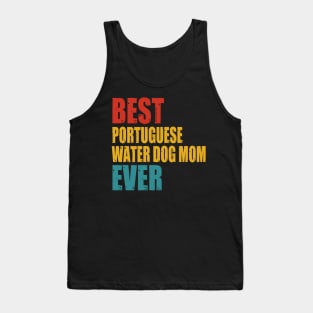 Vintage Best Portuguese Water Dog Mom Ever Tank Top